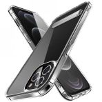 Evastore Apple iPhone 14 Pro Max Standlı Şeffaf Silikon L-Stand Kapak Kılıf