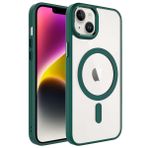 Evastore Apple iPhone 14 Wireless Şarj Özellikli Krom Magsafe Silikon Kapak Kılıf