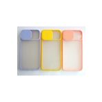 Evastore Apple iphone 7/8 Kamera Korumalı Sürgülü Yarı Şeffaf Mat Kılıf