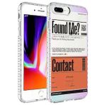 Evastore Apple iPhone 8 Plus Airbag Kenarlı Renkli Desenli Silikon Elegans Kapak Kılıf