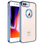 Evastore Apple iPhone 8 Plus Kamera Korumalı Logo Gösteren Omega Kapak Kılıf