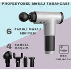 Evatoys Masaj Aleti Profesyonel 6 Kademeli Sarjlı 4 Farklı Başlık - Gri