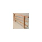 evbiziz Doğal Ahşap Bebek Çocuk Yatak Koruma Bariyeri Beşik Korkuluğu 150 cm -45 cm (kurulu ürün)