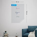 Evbuya 2 Adet 60 X 100 Cm Şeffaf Yapışkansız Sticker Statik Manyetik Not Alma Akıllı Kağıt Yazı Tahtası