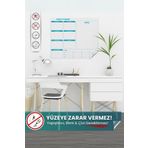 Evbuya Weekly Planner, Yapışkansız İz Bırakmaz, Planlayıcı, Duvara Yapışan Yazı Tahtası, Akıllı Kağıt