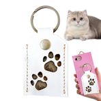 Evcil Hayır Kılı için Anahtar Anahtarı, Pet Saç Key Zincir Kolye Makine, Anahtarlık Kolye Kare Müzakik Pet Kılı için, Köpek yavrusu fotoğraf sahibi depolama çantası yaratıcı sırt çantası süsü kız arka