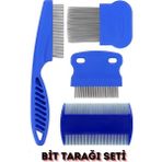 Evcil Hayvan Bakım 4lü Bit Pire Tarağı Seti Takımı
