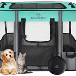 Evcil Hayvan Oyun Parkı, Katlanabilir Köpek Kedi Oyun Parkı, Taşınabilir Egzersiz Kulübesi Çadırı, Suya Dayanıklı Çıkarılabilir Gölge Örtüsü, Küçük Hayvanlar için İç Mekan Dış Mekan Seyahat Kamp