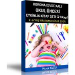 (Evde Kal) Okul Öncesi Etkinlik Seti (2 Kitap) - Enine Boyuna Eğitim