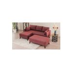 Evdebiz Bella Soft Mini Köşe Bordo Sol Koltuk