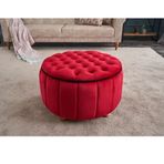 Evdebiz EVD917 Kırmızı Jasmin Puf