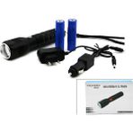 EvdeGerek 2ın1 Zoomlu El Feneri - Cob LED Fiş - Çakmak Şarjlı Metal Kasa 17CM 3000 Lumen (5399)