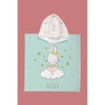 Evdek Ballerine Bunny Çocuk Panço Plaj Havlusu - 2 - 4 Yaş - Renkli