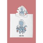 Evdek Sailor Octopus Çocuk Panço Plaj Havlusu - Renkli - 4 - 6 Yaş