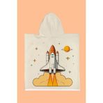 Evdek Space Cloudy Çocuk Panço Plaj Havlusu - Renkli - 7 - 10 Yaş