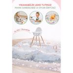 Evdek Water Repellent,Yer/ Mama Sandalyesi Altı,Aktivite,Yemek ve Oyun Örtüsü 6EMD6