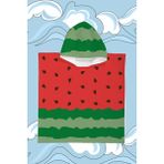 Evdek Watermelon Çocuk Panço Plaj Havlusu - 4 - 6 Yaş - Renkli