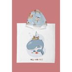Evdek Whale Çocuk Panço Plaj Havlusu - Renkli - 2 - 4 Yaş
