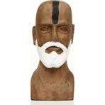 Evdema NATUREL BOYAMA SAKALLI BÜST DEKOR-14,5X17X30,5CM