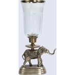 Evdema Vitale Cam Metal Fil Şamdan 21*11.5*48 cm