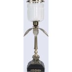 Evdema Vitale Metal Cam Şamdan 26*26*75 cm