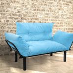 Evdemo Ada Turkuaz İkili Koltuk