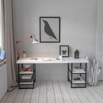 Evdemo BKTBYZ1 Buket Lüx Çalışma Masası Beyaz