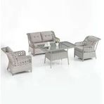 Evdemo Eren Rattan 2+1+1 Gri Bahçe Balkon Takımı