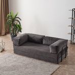 Evdemo Lounge Antrasit Çok Amaçlı Koltuk Yatak Aktivite Koltuğu