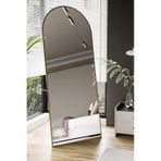 Evdemo Pamir Gold Metal Çerçeveli Ayaklı Oval Boy Aynası 180x70 Cm Gold
