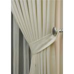 Evdepo Home Ekru Düz Renk Pileli Keten 1-2.5 Normal Pile Tek Kanat 100x250 cm Fon Perde