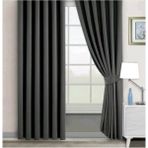 Evdepo Home Karartma Blackout Pilesiz Koyu Gri 120x250 cm Fon Perde