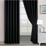 Evdepo Home Karartma Blackout Pilesiz Siyah 170x270 cm Fon Perde