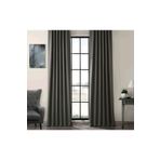 Evdepo Home Karartma Blackout Pilesiz Tek Kanat Fon Perde Koyu Gri 100 x 250 cm