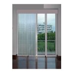 Evdepo Home Kırık Beyaz Ekstraforlu Pilesiz Vual Çizgili 240x260 cm Tül Perde