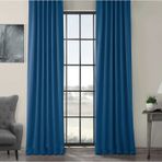 Evdepo Home Tek Kanat Pilesiz İndigo 240x250 cm Fon Perde