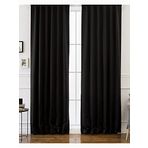 Evdepo Home Tek Kanat Pilesiz Siyah 300x270 cm Fon Perde