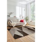 Evdeya Baskılı Kaymaz Taban Yıkanabilir Modern Koridor Halısı Mutfak Halısı Salon Halısı MODERN-54, Kahverengi, 160 x 250