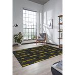 Evdeya Dijital Baskı Kaymaz Taban Yıkanabilir Sade Düz Yolluk Mutfak Koridor Salon Halısı SADE-49, Sarı, 160 x 230
