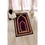 Evdeya Dijital Baskılı Kaymaz Taban Yıkanabilir Modern Namazlık Seccade 70x130 SECCADE-21, Kırmızı, 70 x 130