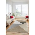 Evdeya Dijital Baskılı Kaymaz Taban Yıkanabilir Modern Yolluk Koridor Mutfak Salon Halısı MODERN-38, Kahverengi, 80 x 200