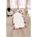 Evdeya Dijital Baskılı Yıkanabilir Çiçekli Hediyelik Namazlık Seccade 70x130cm SECCADE-24, Gri, 70 x 140
