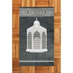 Evdeya Dijital Baskılı Yıkanabilir Hediyelik Şık Namaz Halısı Seccade 70x130cm SECCADE-42, Gri, 70 x 130