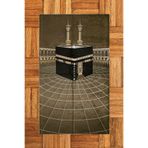 Evdeya Dijital Baskılı Yıkanabilir Kabe Motifli Şık Tasarım Namaz Halısı Seccade 70x130 SECCADE-48, Kahverengi, 70 x 140