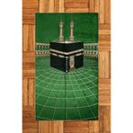 Evdeya Dijital Baskılı Yıkanabilir Kabe Motifli Şık Tasarım Namaz Halısı Seccade 70x130 SECCADE-48, Yeşil, 70 x 140
