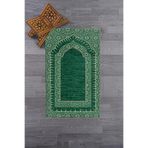 Evdeya Dijital Baskılı Yıkanabilir Kaliteli Şık Namazlık Seccade 70x130 cm SECCADE-09, Yeşil, 70 x 130
