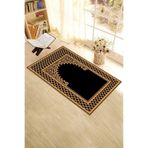 Evdeya Dijital Baskılı Yıkanabilir Motifli 70x130 Namazlık Seccade SECCADE-1, Siyah, 70 x 140