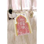 Evdeya Dijital Baskılı Yıkanabilir Motifli Hediyelik Namazlık Seccade 70x130cm SECCADE-26, Kırmızı, 70 x 130