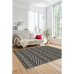 Evdeya Kilim Desenli Dijital Kaymaz Taban Yıkanabilir Sade Yolluk Mutfak Koridor Salon Halısı SADE-21, Krem Rengi, 80 x 250