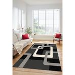 Evdeya Şık Baskılı Kaymaz Taban Yıkanabilir Modern Yolluk Koridor Mutfak Salon Halısı MODERN-40, Gri, 40 x 60